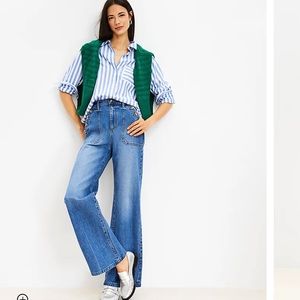 High Rise Wide Leg Jeans in classic Wash